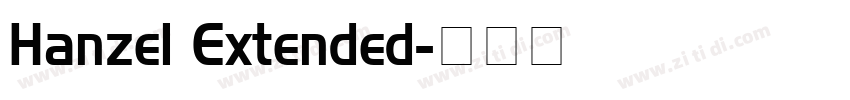 Hanzel Extended字体转换